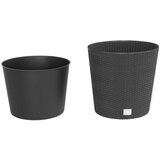  Sadilica s uklonjivom unutrašnjosti antracit 35/37 5 L PP ratan | shoptok.hr
