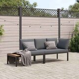  2-dijelni set vrtnih sofa s jastucima crni aluminijski | shoptok.hr
