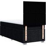 vidaXL Box spring postelja z vzmetnico črna 100x200 cm blago | Shoptok.si
