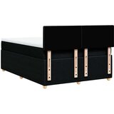 vidaXL Krevet s oprugama i madracem crni 160x200 cm od tkanine | shoptok.hr