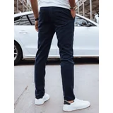 DStreet Men's casual trousers, navy blue,