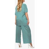 Resti Green women's pleated patterned set - Clothing | Shoptok.si