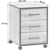 MID.YOU PREDALNIK NA KOLESCIH barve hrasta | Shoptok.si
