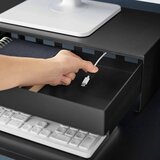 YAMAZAKI Črno kovinsko stojalo za monitor Tower – | Shoptok.si