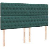  Okvir kreveta s madracima tamnozeleni 200x200cm baršunasti | shoptok.hr