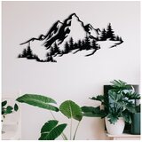  Metalna zidna dekoracija planina 67x30 cm crna | Eponuda.ba