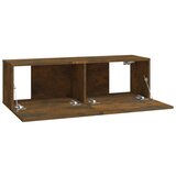  Zidni TV ormarići 4 kom dimljeni hrast 100 x 30 x 30 cm drveni | shoptok.hr