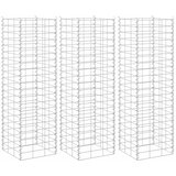  Gabionske povišene gredice 3 kom 30 x 30 x 100 cm željezne | shoptok.hr