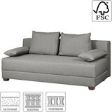 MID.YOU ZOFA S POSTELJNO FUNKCIJO, siva tekstil | Shoptok.si