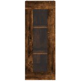  Visoka komoda dimljeni hrast 34,5x34x180cm konstruiranog drva | shoptok.hr