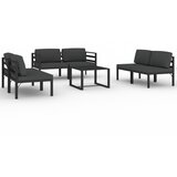  7-dijelna vrtna garnitura s jastucima aluminijska antracit | shoptok.hr