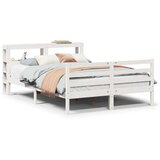 vidaXL Okvir za krevet s uzglavljem 160 x 200 cm od masivne borovine | shoptok.hr