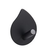INF Paket 4 lepilnih kavljev, težki stenski kavlji, vodoodporni kavlji iz nerjavečega jekla Black, (5000296473) | Shoptok.si