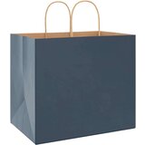  Papirnate vrećice 50 kom s ručkama plave 32x22x28 cm | shoptok.hr