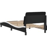 Okvir za krevet Dover crno-bijeli 90x190 cm umjetna koža | shoptok.hr