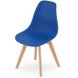  KITO stolica plava / prirodne noge x 4 | shoptok.hr