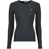 Lacoste T-shirt en coton côtelé slim fit Siva Cijene