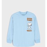 Sinsay Pamučna loose majica dugih rukava na pruge Peanuts | shoptok.hr