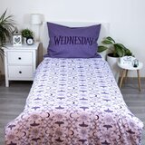 Jerry Fabrics Ljubičasta pamučna dječja posteljina za krevet za jednu osobu 140x200 cm Wednesday "Purple" – | shoptok.hr