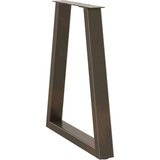  Noge za jedilno mizo v obliki črke V, 2 kosa, naravno jeklo, 60 x (72-73,3) cm, jeklo, (22123813) | Shoptok.si