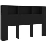 The Living Store Vzglavna omarica črna 160x18,5x104,5 cm - Vzglavna Omarica, (21418574) | Shoptok.si
