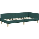 vidaXL Kutni okvir kreveta Ostalo s uzglavljem Tamnozelena 80 x 200 cm | shoptok.hr