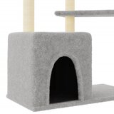  Penjalica za mačke sa stupovima za grebanje svjetlosiva 107,5cm | shoptok.hr