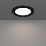 Eglo 901426-LED RGBW Plafonska kupatilska ugradna LED svetiljka FUEVA-Z LED/5W/230V prečnik 12 cm IP44 crna | Eponuda.com