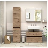 Støraa Ormarić za ispod umivaonika u dekoru hrasta u prirodnoj boji 80x55 cm Wisla – | shoptok.hr