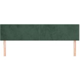  Uzglavlja 2 kom tamnozelena 80x5x78/88 cm baršunasta | shoptok.hr
