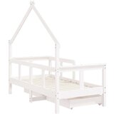  Okvir za dječji krevet s ladicama bijeli 70x140 cm od borovine | shoptok.hr