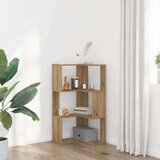 vidaXL Kotna knjižna omara artisan hrast 50x50x102 cm inženirski les | Shoptok.si