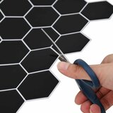  Heksagonska pločica 10 pcs Crna 30 x 30 cm Poliuretan i PET | shoptok.hr