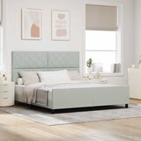  Krevet s opruga kutije Svjetlosiva 180 x 200 cm Baršun | shoptok.hr