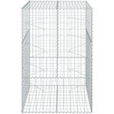  Gabionska košara s poklopcem 100x100x150 cm pocinčano željezo | shoptok.hr