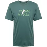 Nike Funkcionalna majica svetlo zelena / temno zelena / bela