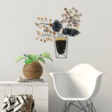 Wallity zidna dekoracija flowers in pots 2, 47 x 55 cm, šarena | ePonuda.com