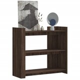 Maison Chic konzolna miza - miza ob steni rjavi hrast 100x35x90 cm inženirski les, (21786304) | Shoptok.si