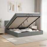  Podesivi krevet s madracem Tamnosiva 200 x 200 cm Tkanina | shoptok.hr