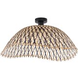 QAZQA Art Deco stropna svetilka črni bambus 60 cm - Alka | Shoptok.si