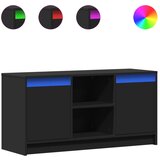 Maison Chic TV omarica - TV stojalo - Televizijska omarica z LED črna 100x34x50 cm inženirski les, (21700579) | Shoptok.si