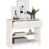  Konzolna stolica s ladicama Drammen Bijelo 89,5 x 37 x 73 cm | shoptok.hr