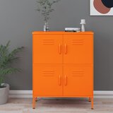 Furnova Omara za shranjevanje oranžna 80x35x101,5 cm jeklo, (21953867) Cene
