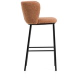 Kave Home Podstavljena barska stolica boja terakote (visine sjedala 75 cm) Ciselia – | shoptok.hr