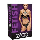 Zado - kožni set s remenjem za privrženost (crna) - L/XL | shoptok.hr