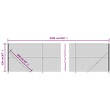  Ograda od žičane mreže s prirubnicom zelena 2,2x25 m | Eponuda.com