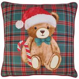 Catherine Lansfield Ukrasni jastuk s božićnim motivom 45x45 cm Christmas Tartan Teddy Bear – Cijene