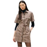 Tommy Hilfiger karirana mini košulja-haljina Cene