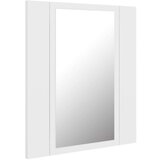 vidaXL LED kupaonski ormarić s ogledalom bijeli 40 x 12 x 45 cm | shoptok.hr