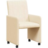  Blagovačke stolice s kotačima 2 pcs Krema 57 x 66 x 94 cm | shoptok.hr